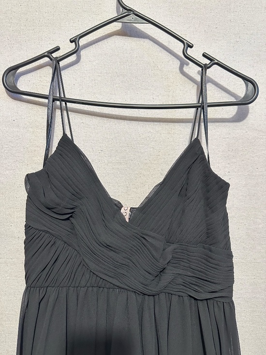 NWT Ieena for Mac Duggal Faux Wrap Sleeveless Flowy Midi Dress - size XS - Picture 6 of 7